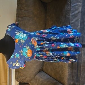 Blue Flowered Dress Made by MUDD Size 12